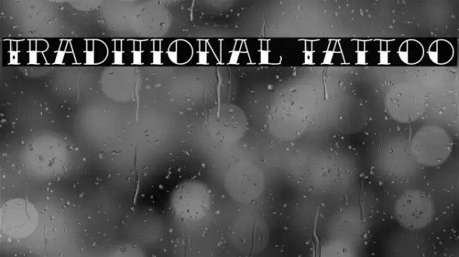 Traditional Tattoo Font examples