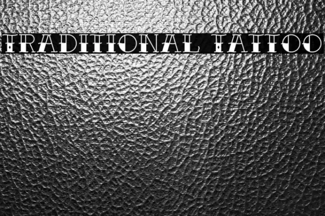 Traditional Tattoo Font examples