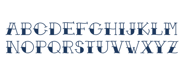 Traditional Tattoo Lowercase