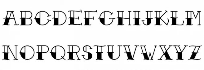 Traditional Tattoo Caratteri MINUSCOLO