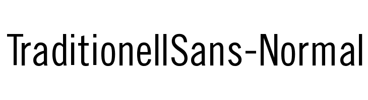 TraditionellSans-Normal Font