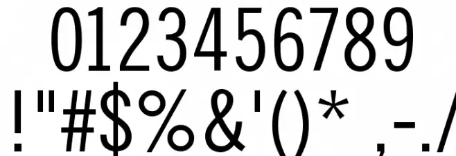 TraditionellSans-Normal Font OTHER CHARS