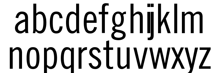 TraditionellSans-Normal Font LOWERCASE