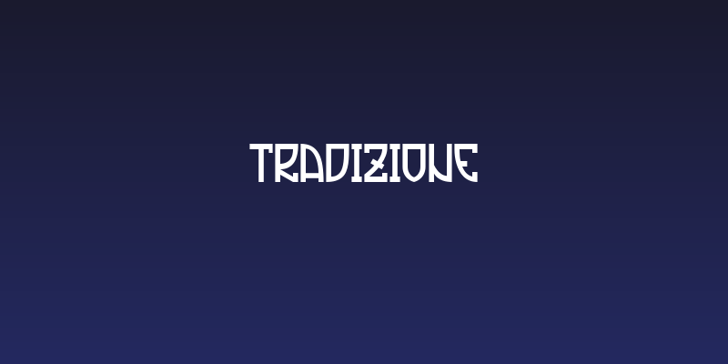 Tradizione Social Header