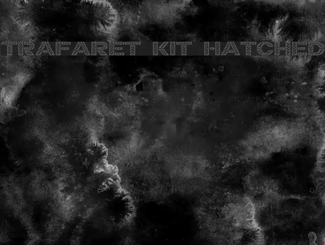 Trafaret Kit Hatched Font examples