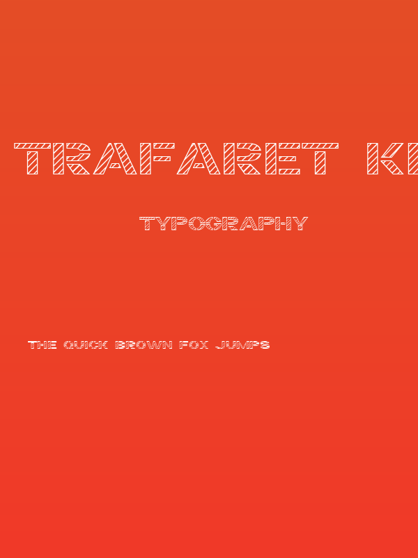 Trafaret Kit Hatched Poster