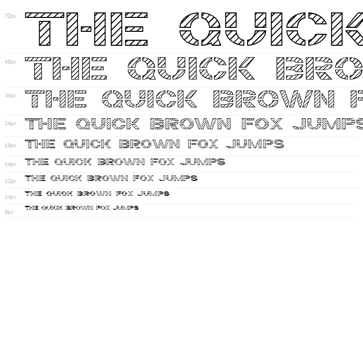 Trafaret Kit Hatched Waterfall