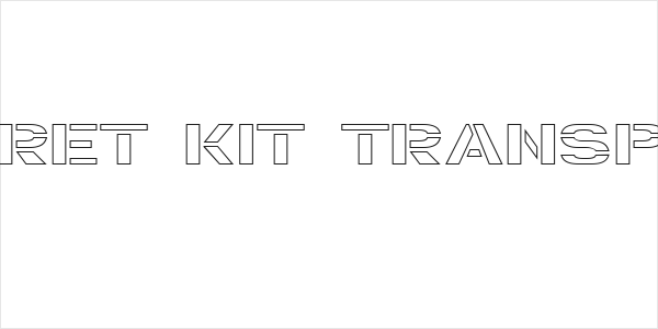 Trafaret Kit Transparent Logo