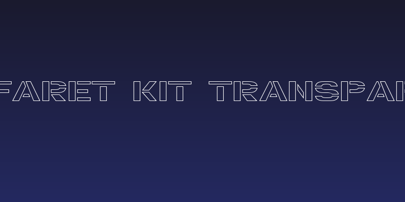 Trafaret Kit Transparent Social Header