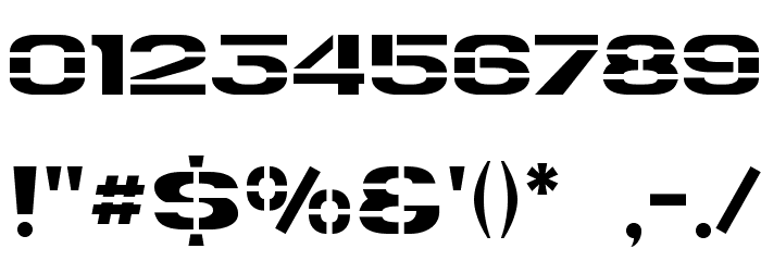 Trafaret Kit Font OTHER CHARS