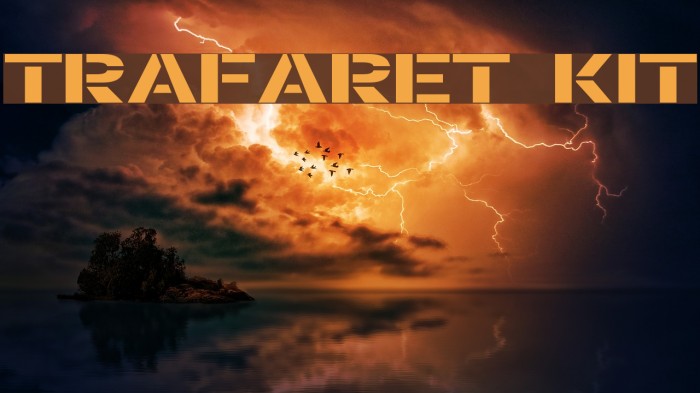 Trafaret Kit Font examples