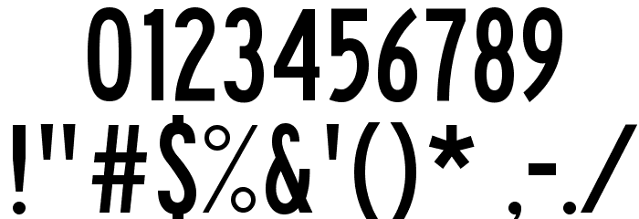 Traffic 01 Font OTHER CHARS