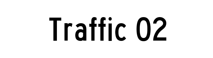 Traffic 02 Font