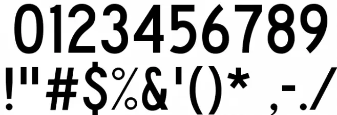 Traffic 02 Font OTHER CHARS