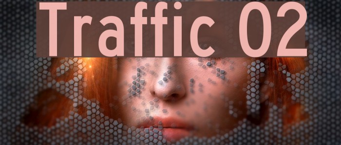 Traffic 02 Font examples