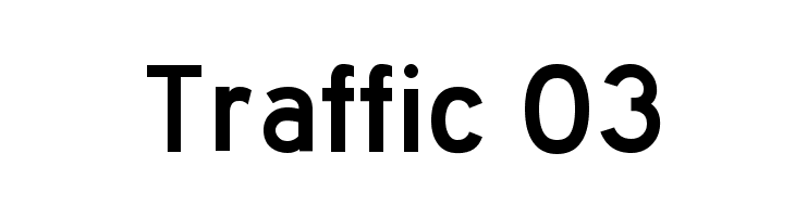 Traffic 03 Font