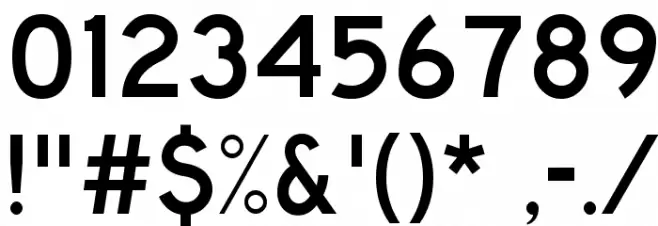 Traffic 03 Font OTHER CHARS