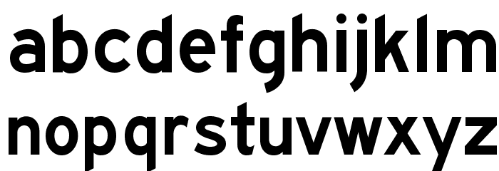 Traffic 04 Font LOWERCASE