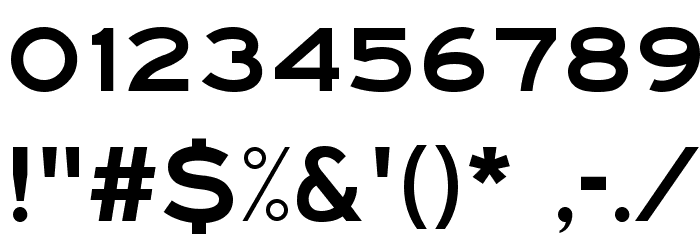 Traffic 05 Font OTHER CHARS