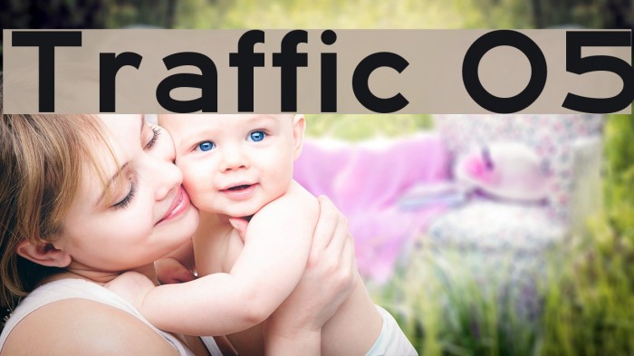Traffic 05 Font examples