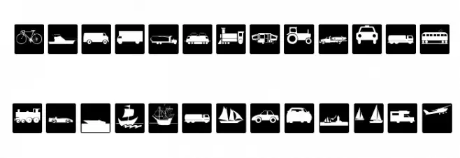 TrafficTransportations Fonte MAIÚSCULAS