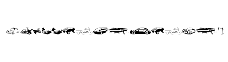 TrafficVehicles  Frei Schriftart Herunterladen