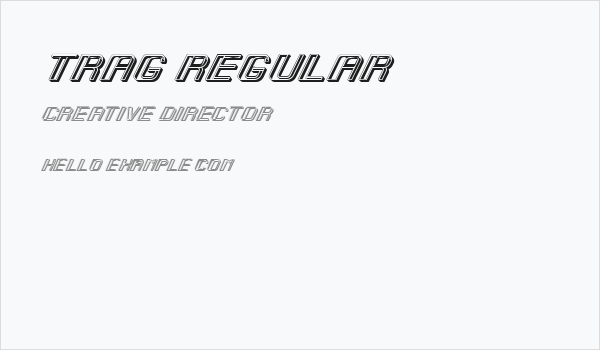 Trag Regular Business Card