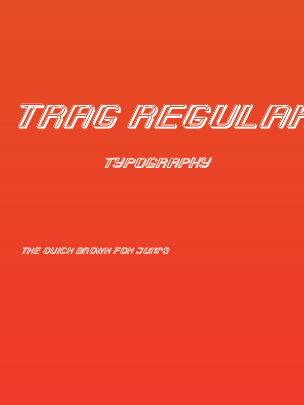 Trag Regular Poster