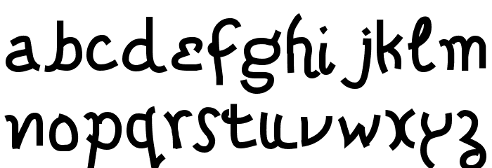 Tragic Bureau Font LOWERCASE