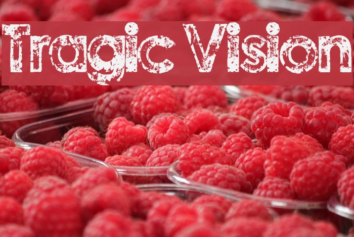 Tragic Vision Font examples