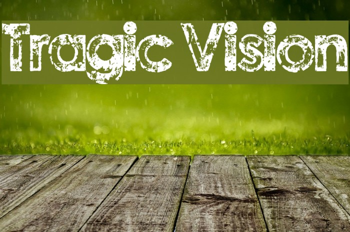 Tragic Vision Font examples