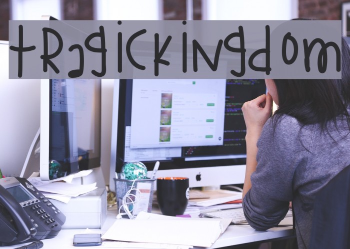TragicKingdom Font examples