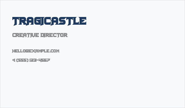 Tragicastle Business Card