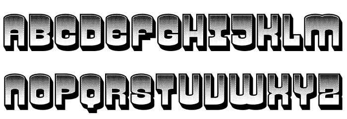 Trailer Gradient Regular Font LOWERCASE