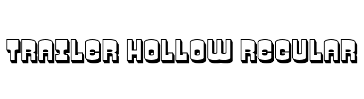 Trailer Hollow Regular  les polices de caractères gratuit tlcharger