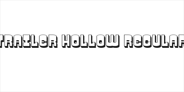Trailer Hollow Regular Logo