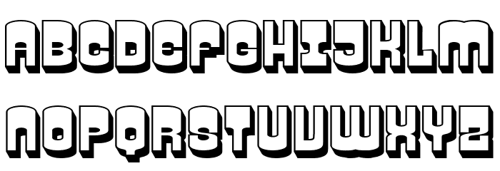 Trailer Hollow Regular Font LOWERCASE