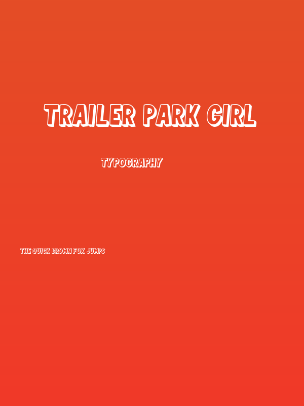 Trailer Park Girl Poster