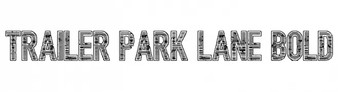 Trailer Park Lane Bold  フリーフォントのダウンロード