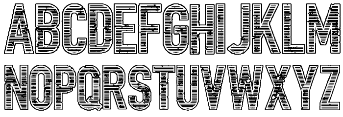 Trailer Park Lane Bold Font LOWERCASE
