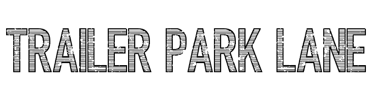Trailer Park Lane  font caratteri gratis