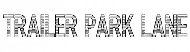 Trailer Park Lane  フリーフォントのダウンロード