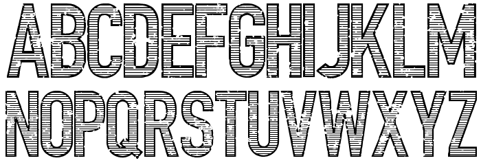 Trailer Park Lane Font LOWERCASE