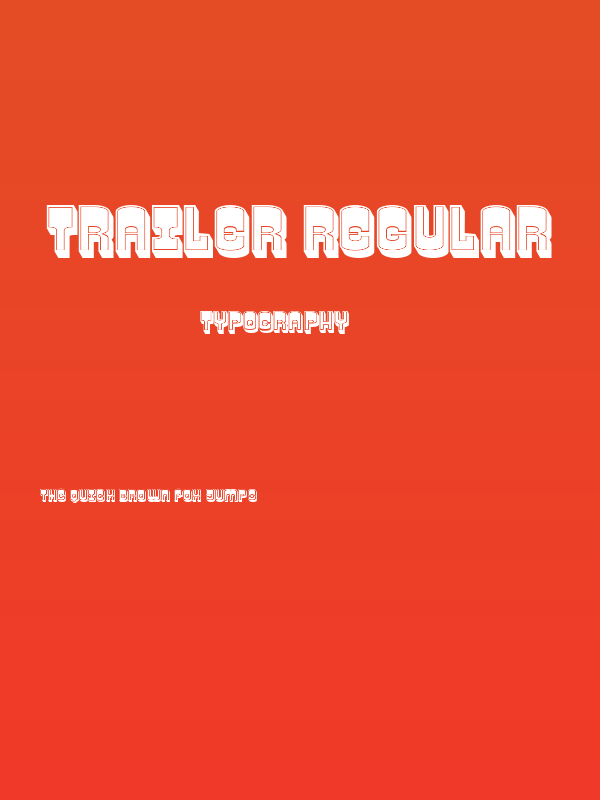 Trailer Regular Poster