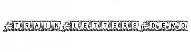 Train Letters Demo  Descarca Fonturi Gratis