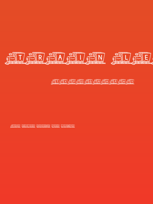 Train Letters Demo Poster