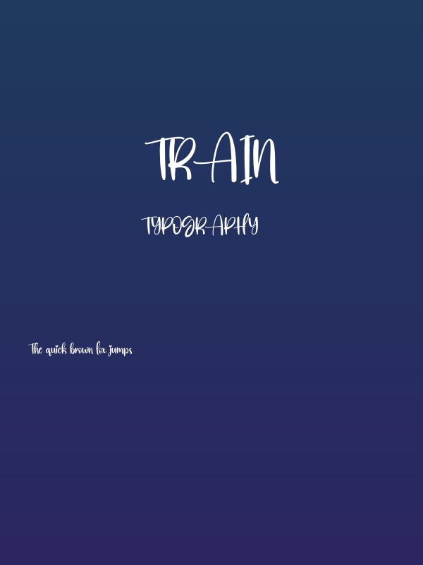 Train Poster