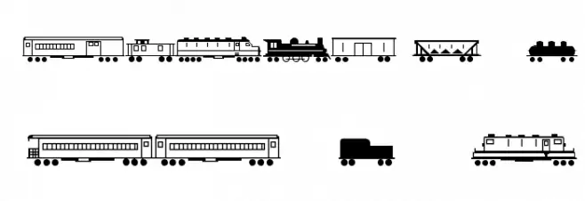 Trains フォント 小文字