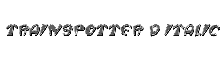 Trainspotter 3D Italic  免费字体下载
