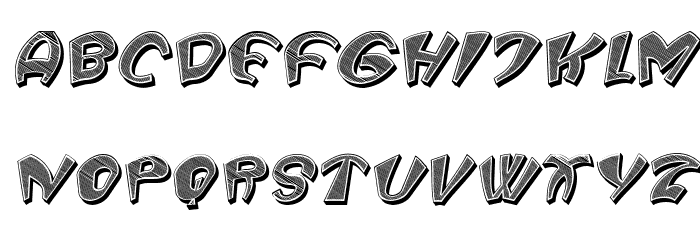 Trainspotter 3D Italic Font OTHER CHARS